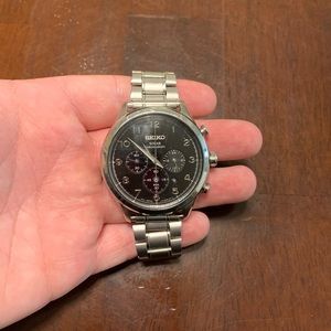 Seiko Solar Chronograph Watch